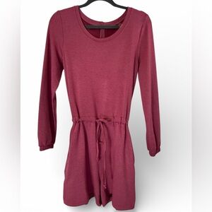 Mono B Burgundy Shorts & Long Sleeve Jumpsuit New Athleisure